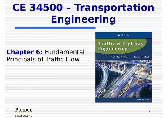 picture Queuing Theory Ppt 75688 | Slides Chapter 6 Fundamental Principles Of Traffic Flow 2