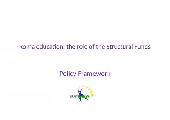 picture Education Ppt 74832 | Structuralfunds Romaeducation Policy Framework Belensanchez