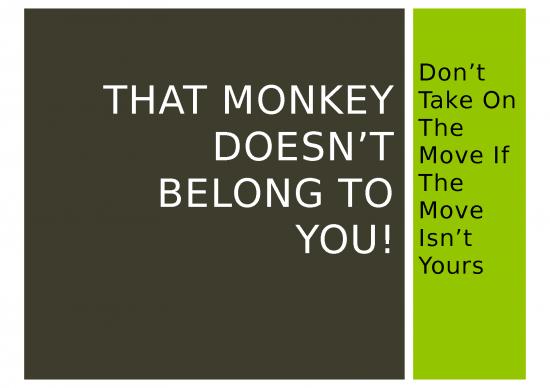 picture Stakeholders Ppt 76079 | That Monkey Doesn&rsquo;t Belong To You! Presentation