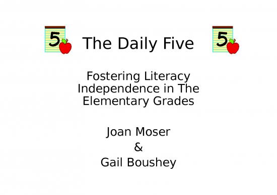 picture_Powerpoint For Students 74807 | The Daily Five Slideshow