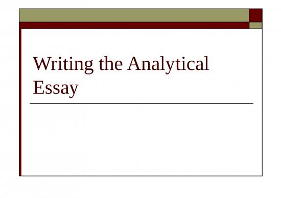 picture_Writing Ppt 74640 | Writing The Analytical Essay