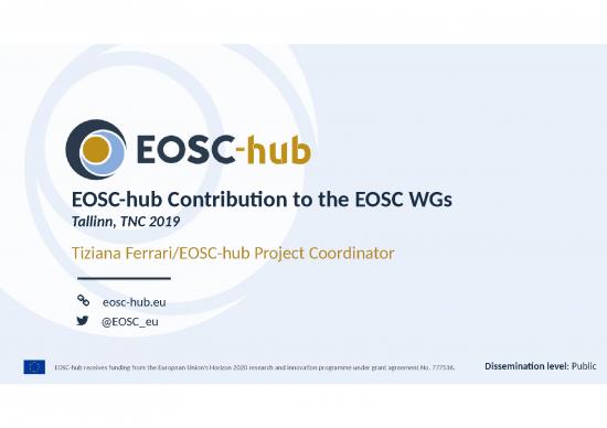 picture Portfolio Powerpoint 78724 | 2019 06 18 Eosc Hub Tnc 2019