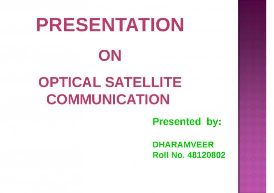 picture Satellite Ppt 77488 | 202109060 Optical Satellite Communication Ece