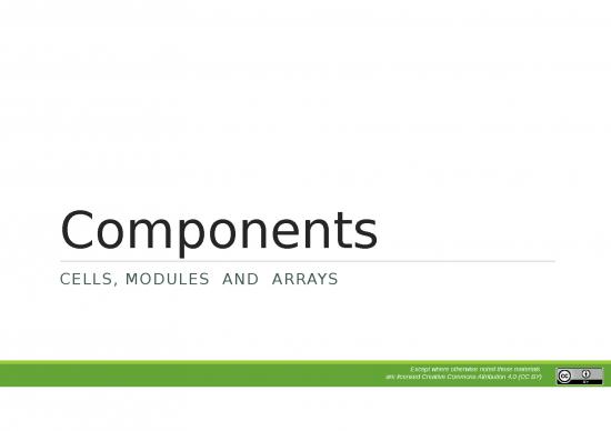 picture Material Ppt 78993 | 3 Components Cells Modules Arrays