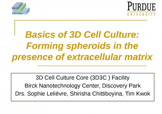 picture1_Tissue Culture Slideshare 77315 | 3d Cell Culture Training Document Forming Spheres