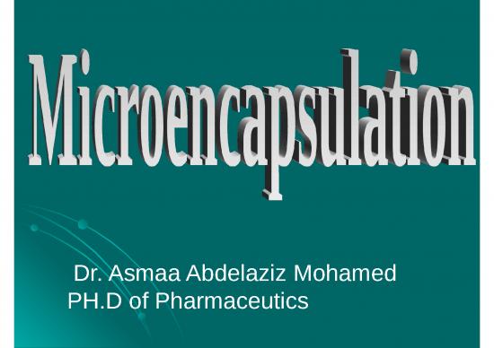picture Micro Encapsulation Slideshare 77073 | 80415e015c47674  Microencapsulation Ø§Ù„ÙØ±Ù‚Ù‡ 5