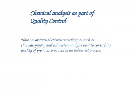 picture Analysis Ppt 77282 | Chemical Analysis  3