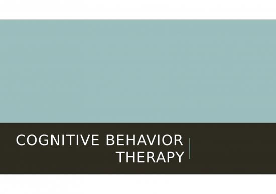 picture Behavior Ppt 78593 | Cognitive Behavior Therapy