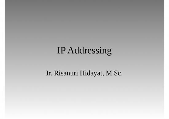 picture_Network Ppt 76899 | Ipaddressing