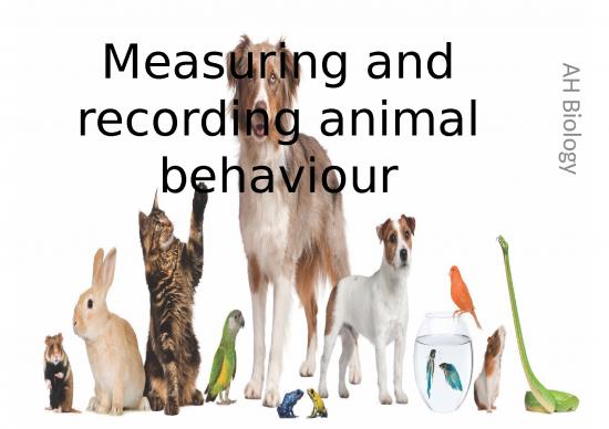 picture Behaviour Therapy Ppt 78813 | Measuring And Recording Animal Behaviour