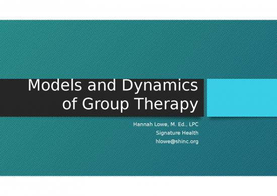 picture_Behavior Ppt 78803 | Models And Dynamics Of Group Therapy