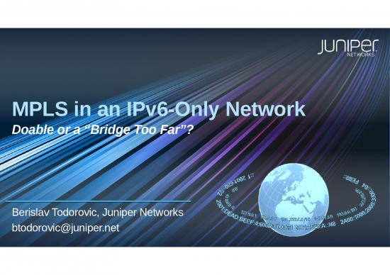 picture_Ipv6 Ppt 76796 | Mpls In An Ipv6 Only Network