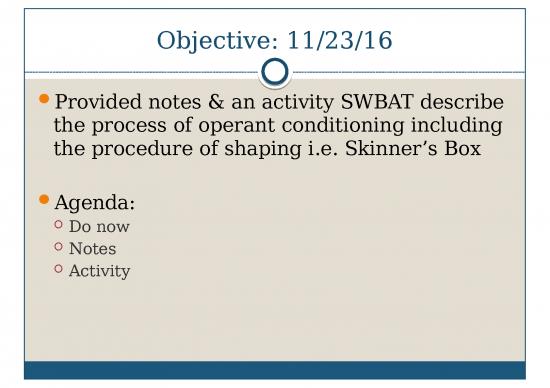 picture_Behavior Ppt 78968 | Operant Conditioning