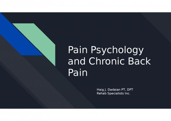 picture1_Office Management Ppt 77421 | Pain Psychology And Chronic Back Pain