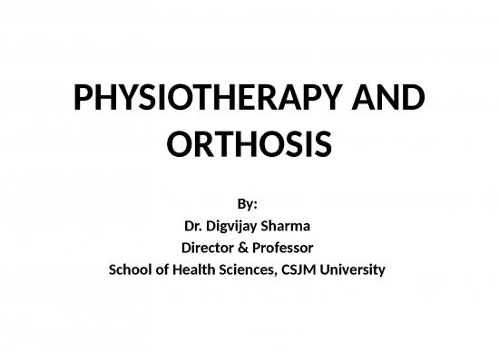 picture Physiotherapy Ppt 77965 | Physiotherapy And Orthosis