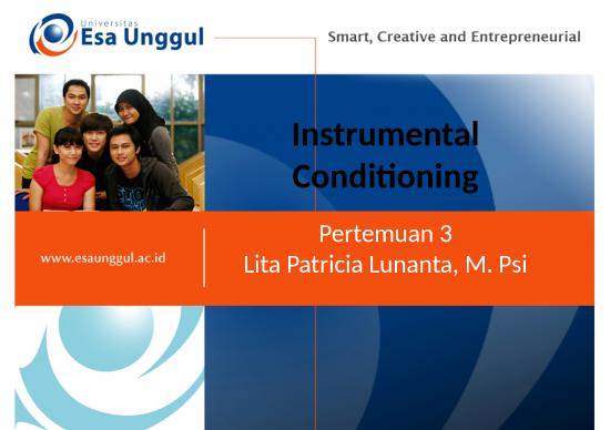 picture_Operant Conditioning Ppt 78434 | Ppt Ueu Modifikasi Perilaku Pertemuan 3