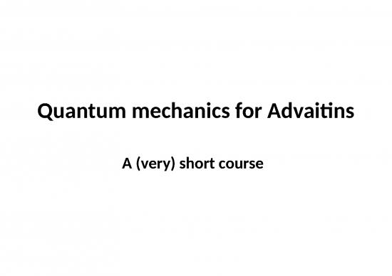 picture Quantum Physics Ppt 78456 | Quantum Mechanics For Advaitins