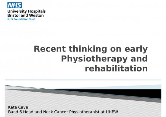 picture_Physiotherapy Ppt 78249 | Recent Thinking On Early Physiotherapy And Rehabilitation Post