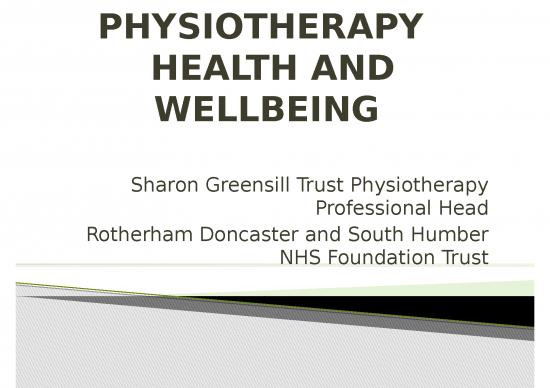 picture Behaviour Therapy Ppt 78869 | Sharon Greensill   Physiotherapy Health And Wellbeing