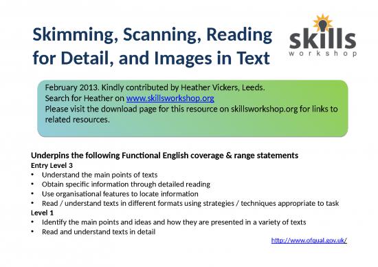 picture_Material Ppt 77694 | Skimming And Scanning