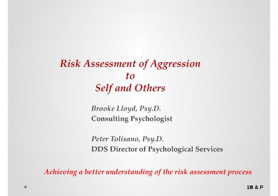 picture Aggression Ppt 78633 | Violence Risk Assessment