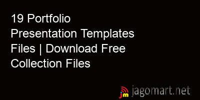 picture 19 Portfolio Presentation Templates Files | Download Free Collection Files