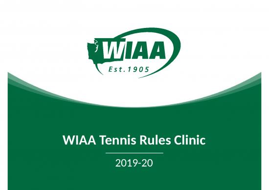 picture Sports Powerpoint Template 81353 | 19 20 Tennis Rules Clinic