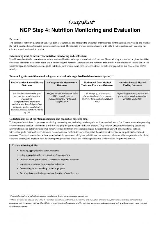 picture Nutrition Pdf 81019 | 20140602 Nme Snapshot