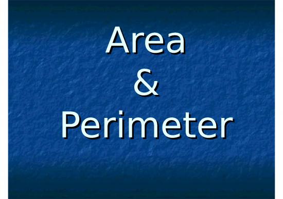 picture Area Ppt 80220 | Area And Perimeter