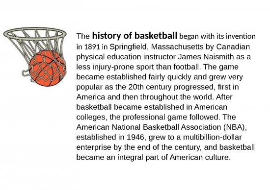 picture Powerpoint Gym 80549 | Basketball History Presentation