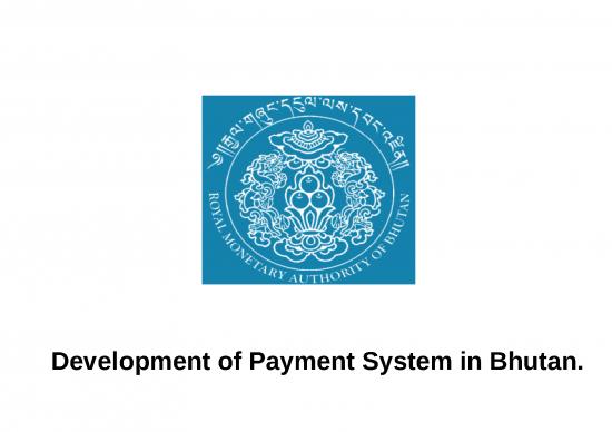 picture Electronic Payment System Ppt 80341 | Bhutan Ppt 1