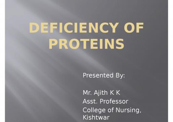 picture Malnutrition Ppt 81033 | Deficiency Of Proteins