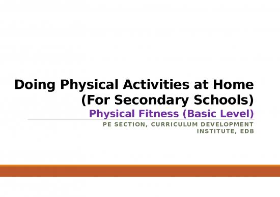 picture Activity Ppt 80182 | Doing Physical Activities At Home For Secondary Schools Physical Fitness Basic Level Eng