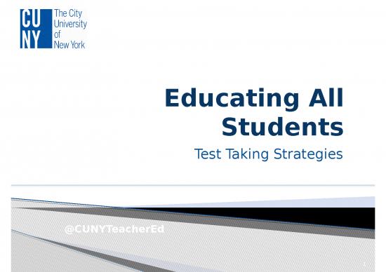 picture1_Strategies Ppt 79484 | Eas Test Taking Strategies Cuny