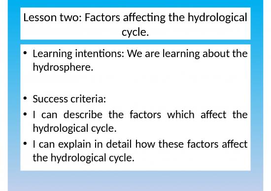 picture Area Ppt 79694 | Factors Affecting Hydrological Cycle