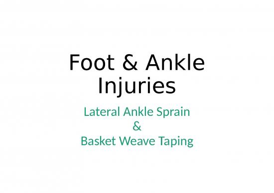 picture_Types Of Sports Ppt 81018 | Foot And Ankle Injuries Lateral Ankle Sprain And Basket Weave Taping L9 Pp