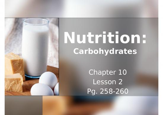 picture_Carbohydrates Ppt Nutrition 80963 | Glencoe C 10 Carbohydrates   Lesson 4