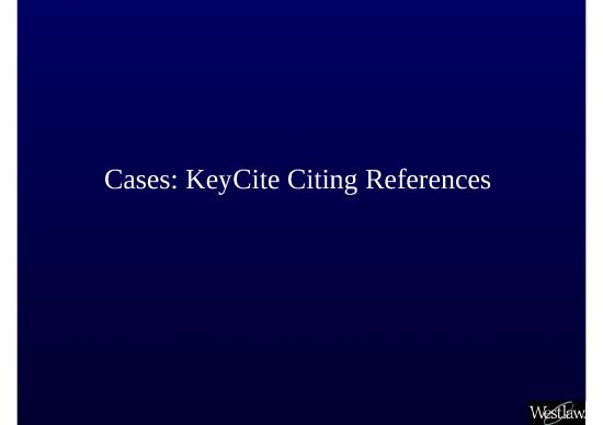 picture_Citing References In Powerpoint Presentations 81646 | Keycite Cases Citing References