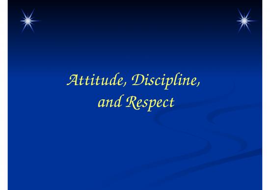 picture Powerpoint Lesson 81502 | Le 100 Attitude Discipline And Respect