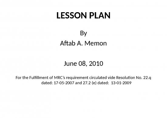picture Lecture Ppt 81211 | Lesson Plan