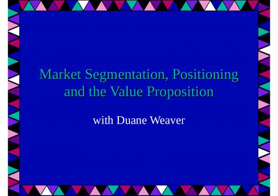 picture_Strategy Slides 79443 | Mba 532   Market Segmentation, Positioning And The Value Proposition I13