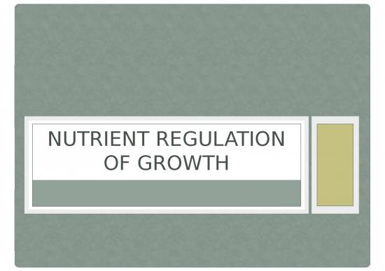 picture Nutrition Ppt 81279 | Nutrientregulationofgrowth