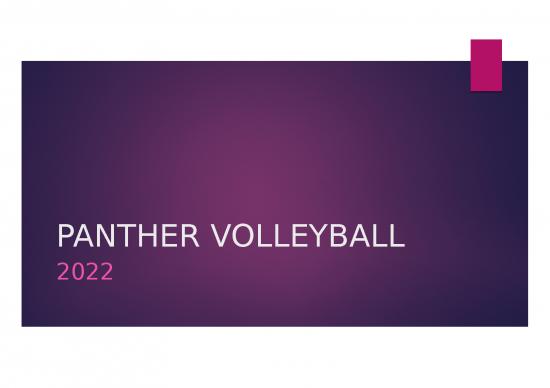 picture Powerpoint Gym 80555 | Panther Volleyball 2022