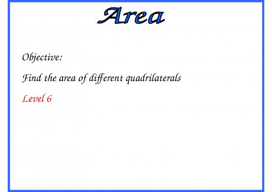 picture Area Ppt 80281 | Perimeter, Area And Volume Bingo