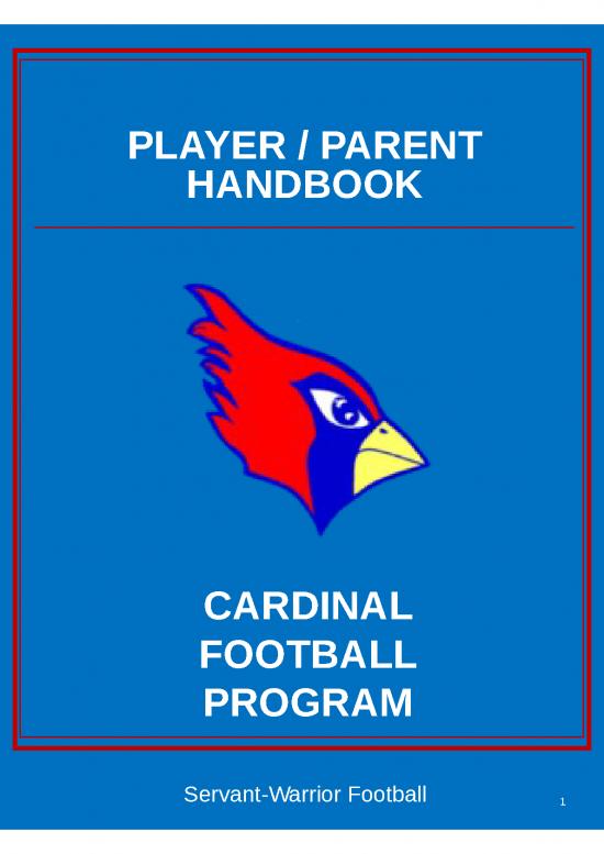 picture_Football Powerpoint Template 79882 | Player And Parent Handbook