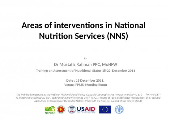 picture Nutrition Ppt 80763 | Rahman 2a Areas Of Interventions In National Nutrition Services