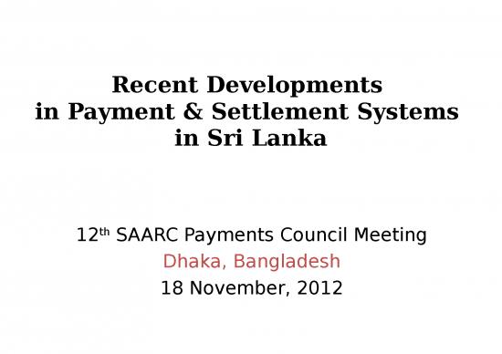 picture Electronic Payment System Ppt 80347 | Sri Lanka (recent Developments In Payments & Settlement Systems In Srilanka)