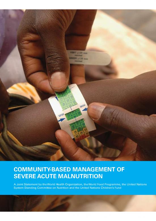 picture Nutrition Pdf 81327 | Statement Who Wfp Scn And Unicef On Community Based Management Of Sam