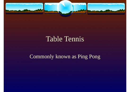 picture Tennis Powerpoint Template 80779 | Table Tennis