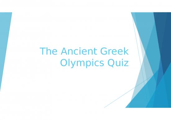 picture Ppt Games 80251 | Tias Ancient Greek Olympics Quiz
